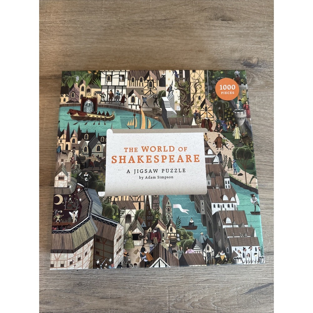 THE WORLD OF SHAKESPEARE  1000 PIECE JIGSAW PUZZLE & POSTER